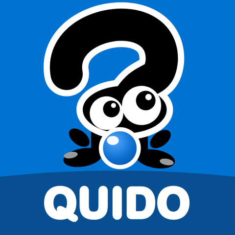 Quido, la mascotte: un punto interrogativo con occhi e gambe